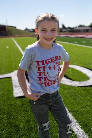 Tuttle Tiger's Red Smiley Face Youth Tee