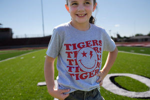 Tuttle Tiger's Red Smiley Face Youth Tee