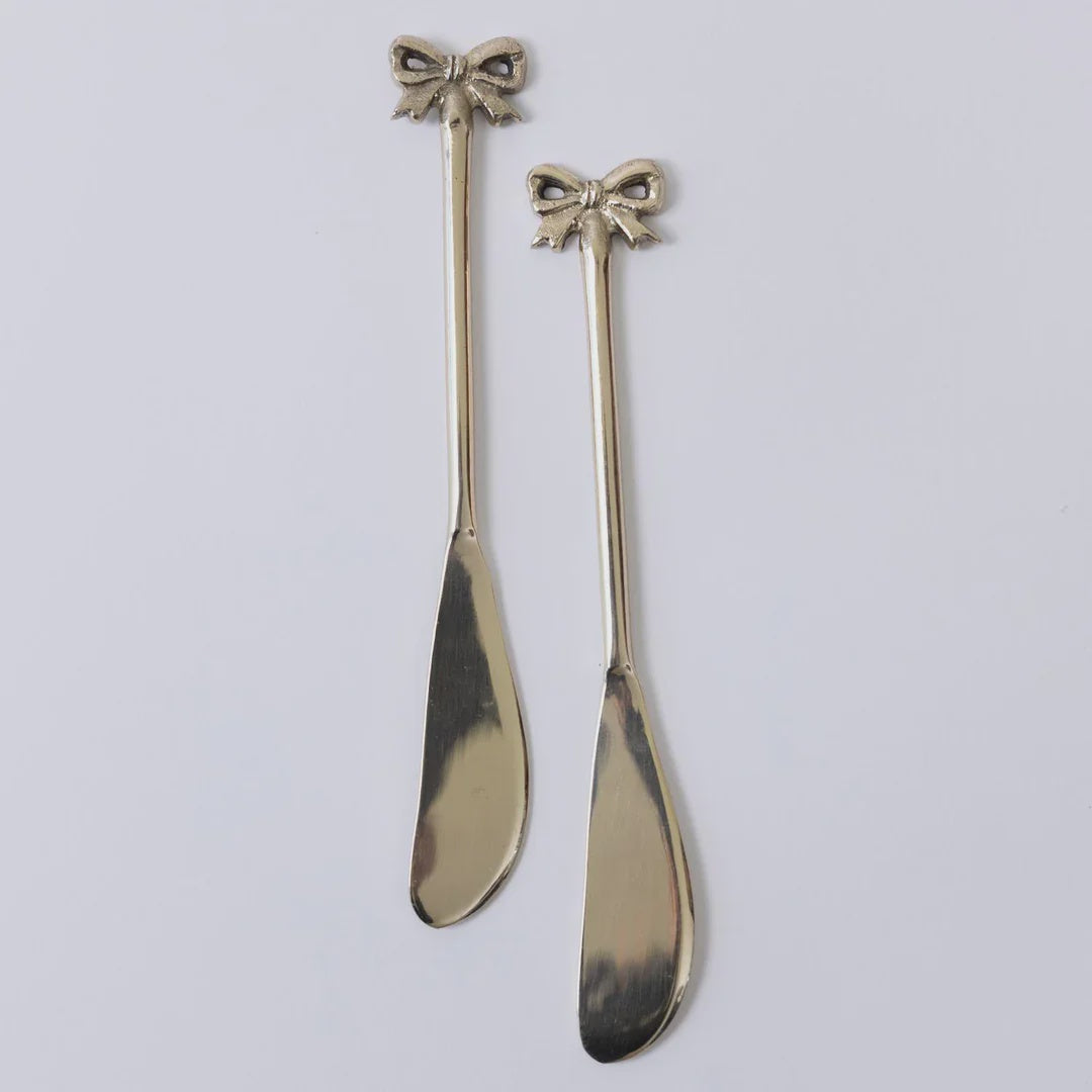 Gold Bow Cheese Spreader