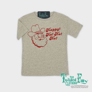 Toddler Happy Ho Ho Ho Christmas Cowboy Santa
