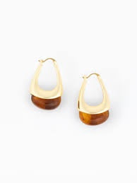 Talia Tortoise Hoop Earrings