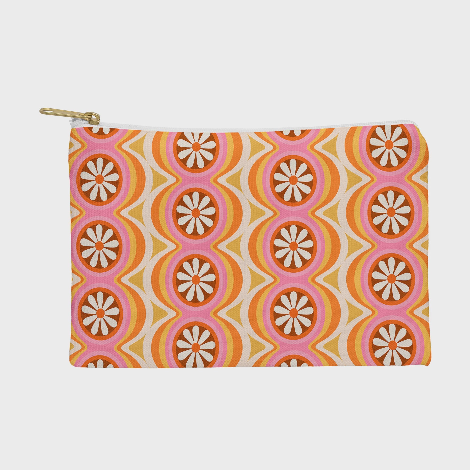 Megan Galante Wavy Daisy Pouch-Small