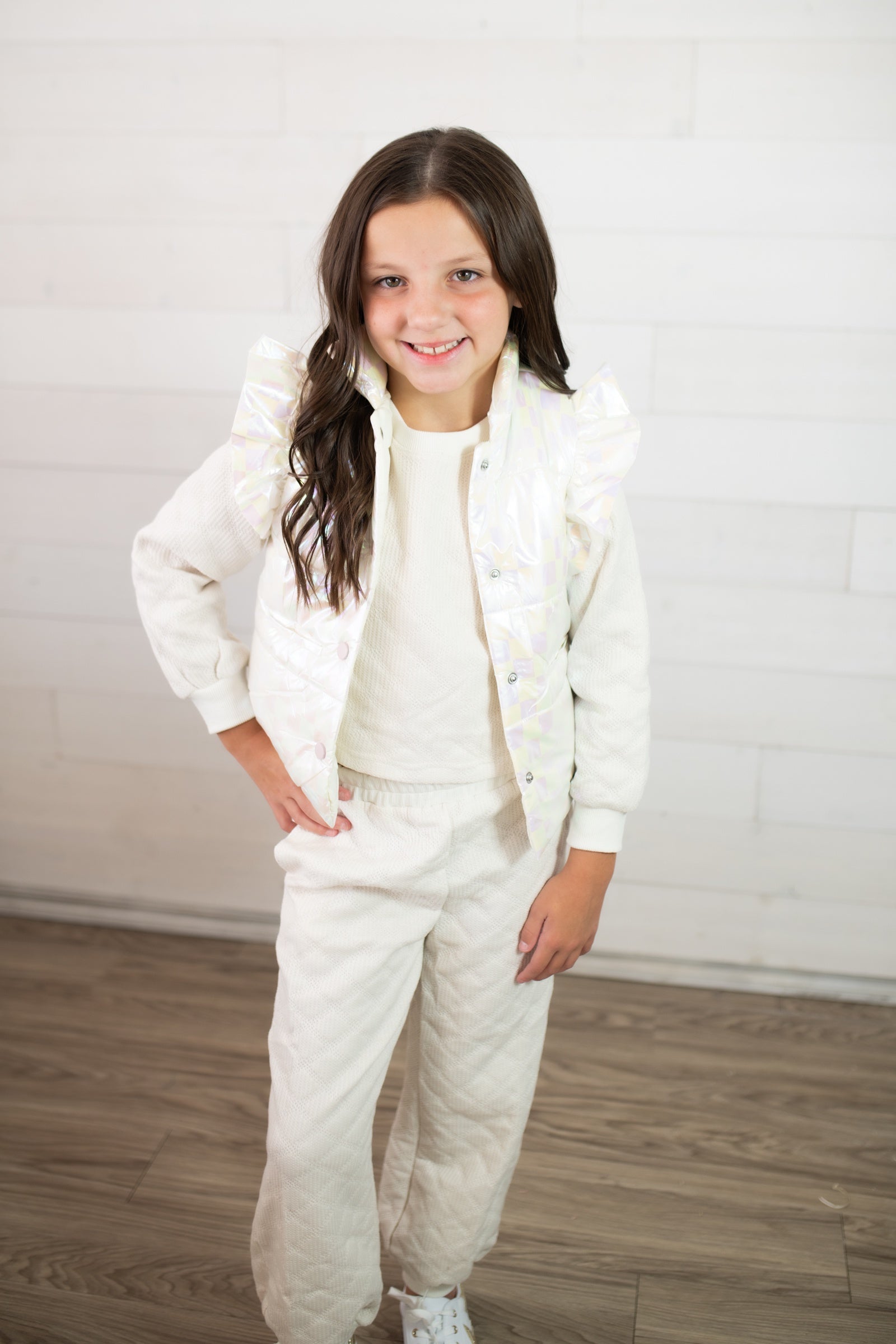 Hayden Girls Ivory Joggers