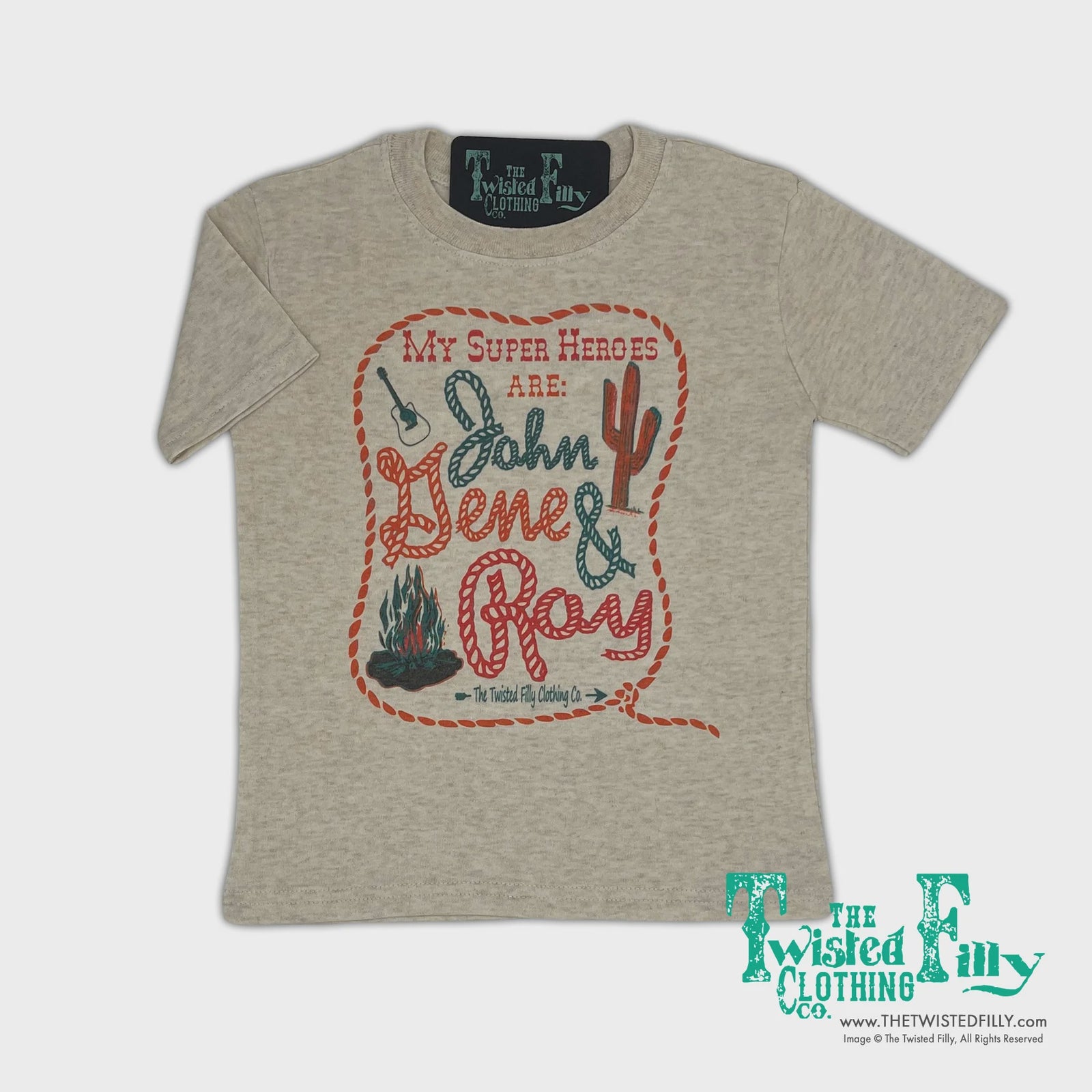 Toddler My Super Heros are John, Gene & Roy Tee