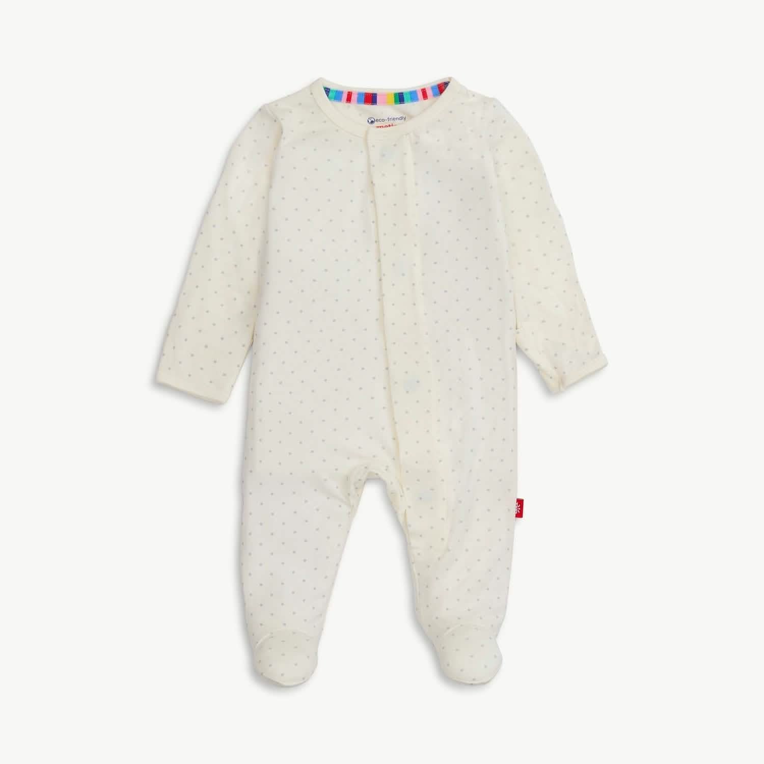 Pin Dot Cream Modal Magnetic Footie