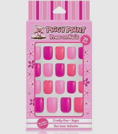 Pretty In Pink Piggy Press On Nails