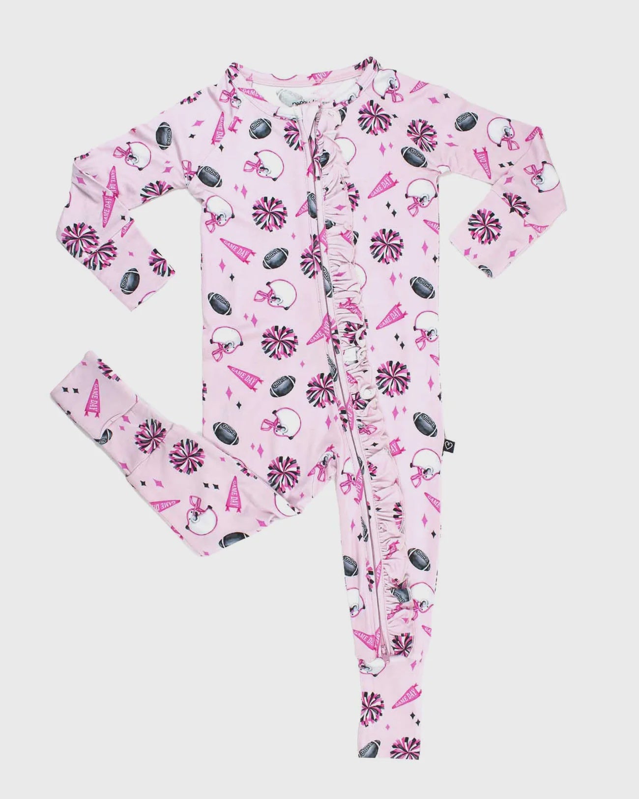 LEV baby Ruffled Zippered Romper Taylor