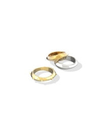 Oakland Gold & Rhod Set of 3 Rings Kendra Scott