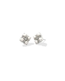 Dira Pearl Stud Rhod Earrings Kendra Scott