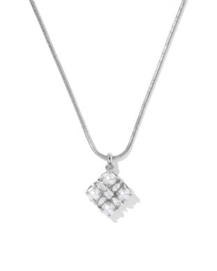 Dira Pearl Pendant Rhod Necklace Kendra Scott