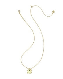 Ghost Short Pendant Gold Glow In The Dark Necklace Kendra Scott