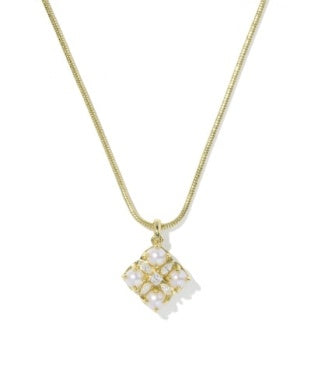 Dira Pearl Pendant Gold Necklace Kendra Scott