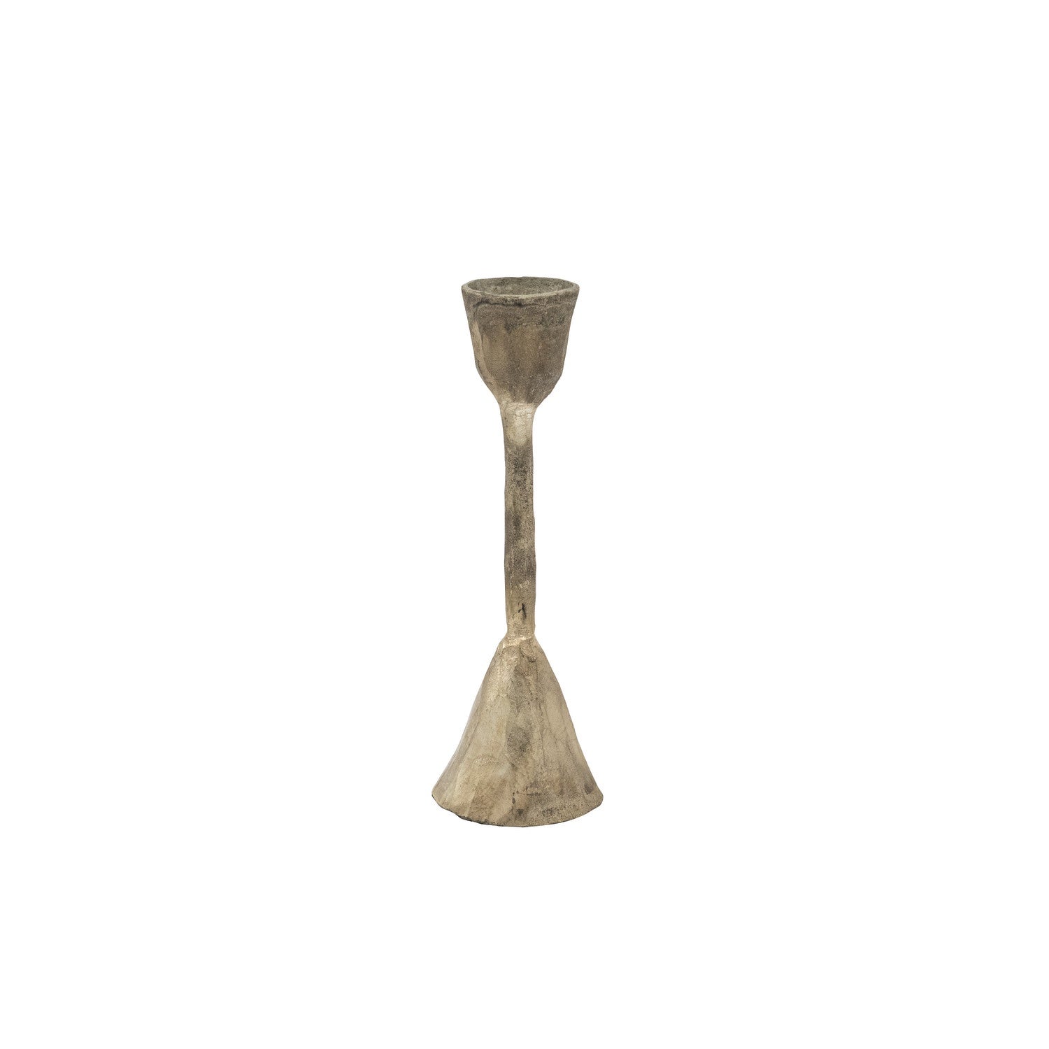 Hand Forged Metal Taper Holder Antique Silver Finish