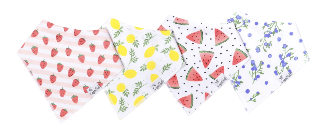 Georgia Copper Pearl Baby Bandana Bibs
