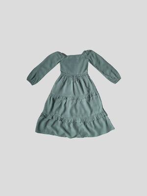 Long Sleeve Maxi Dress-Pine