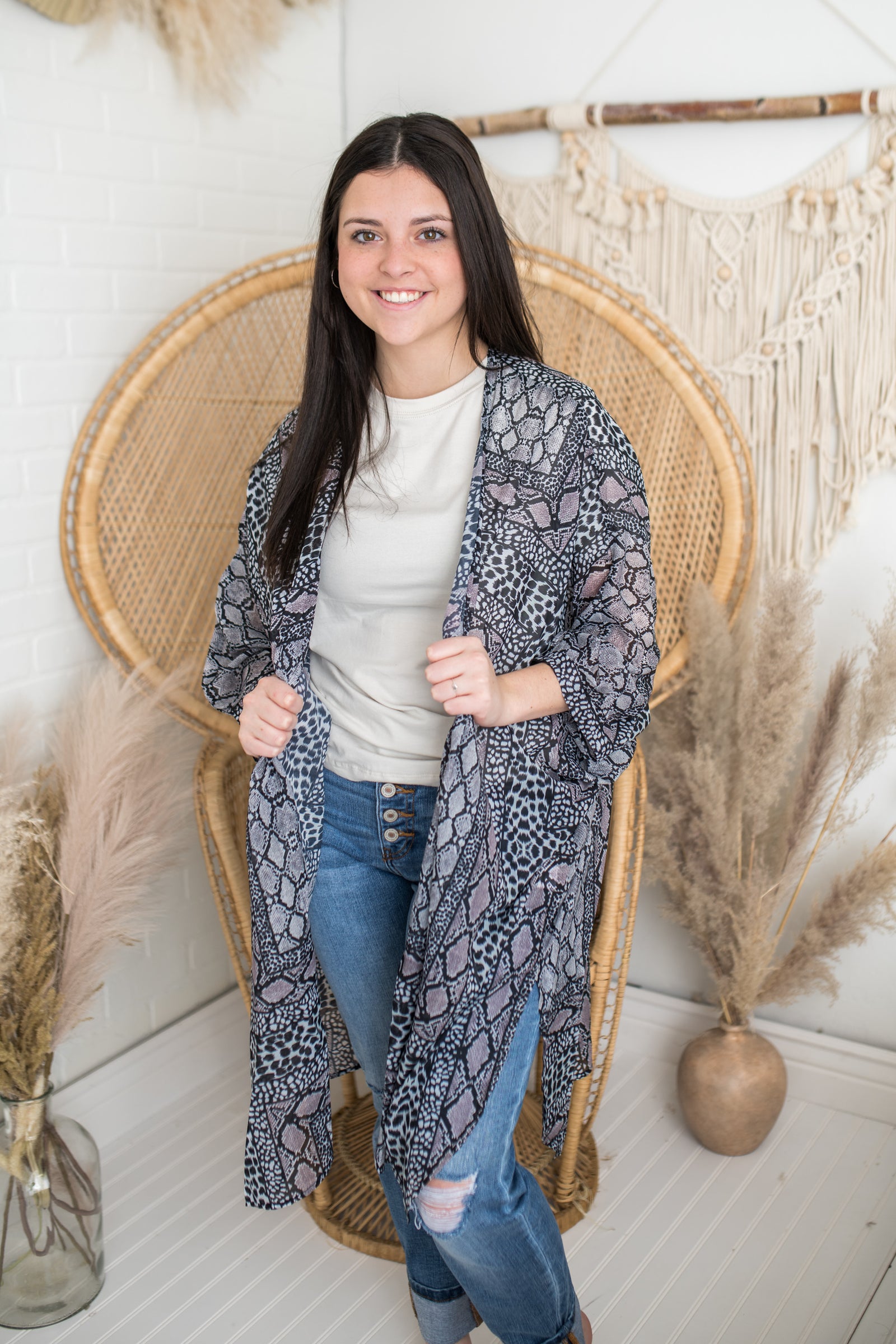 Miranda Snake/Leopard Kimono