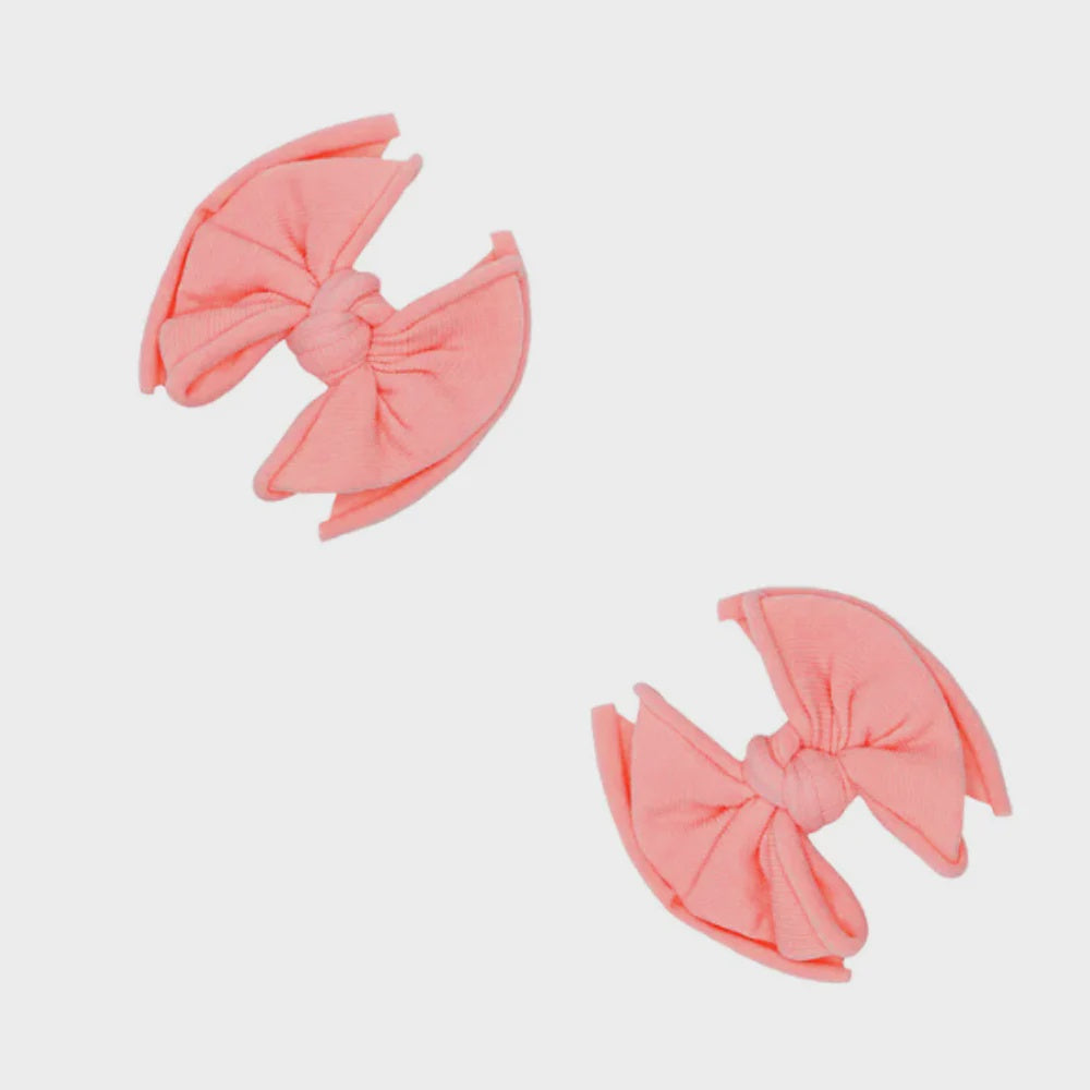 Baby Bling 2PK Baby Fab Clip: Coral