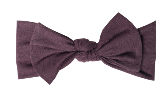 Copper Pearl Plum Headband Bow