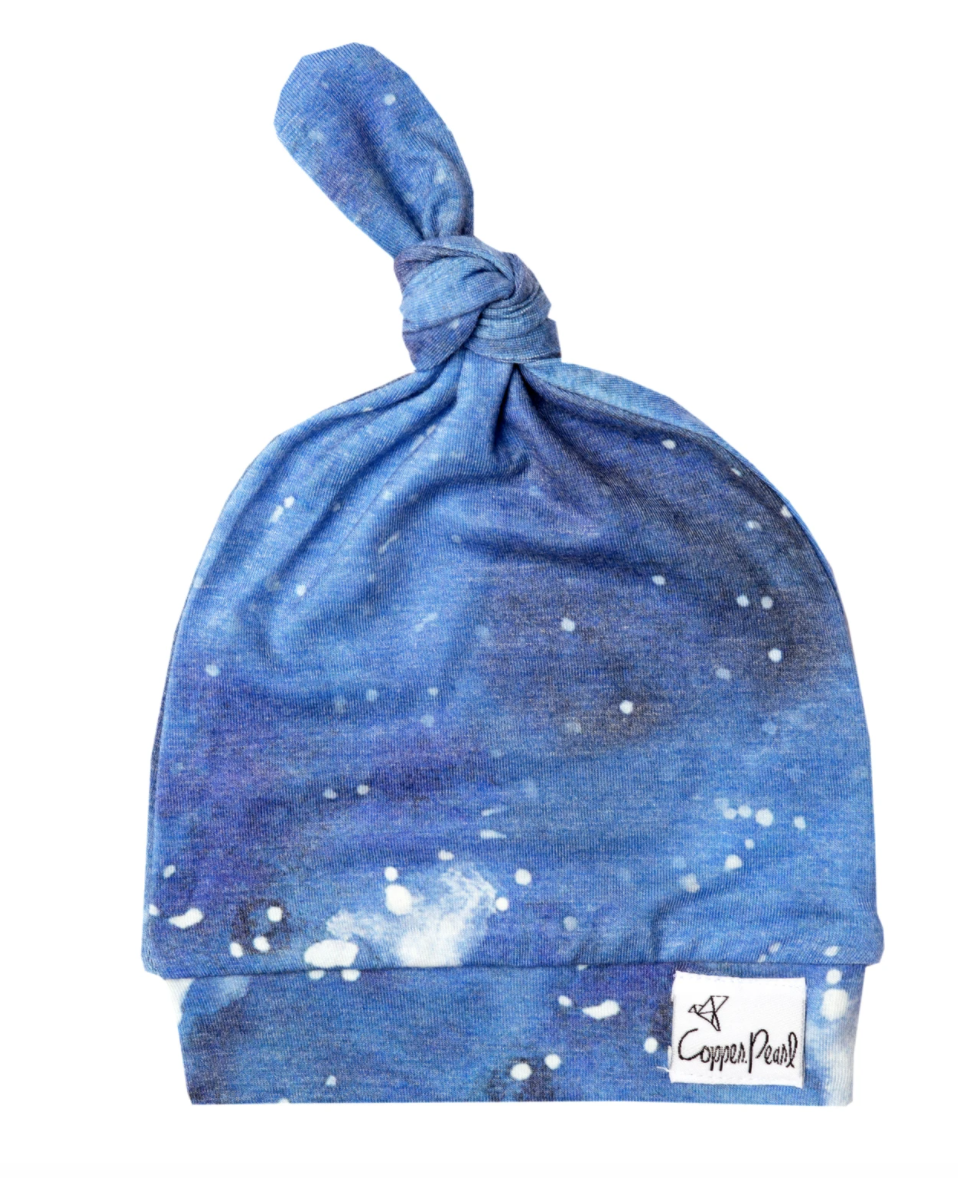 Galaxy Copper Pearl Top Knot Hat