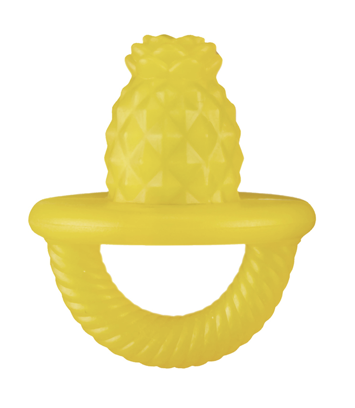 Teensy Teether Soothing Silicone Teether- Pineapple