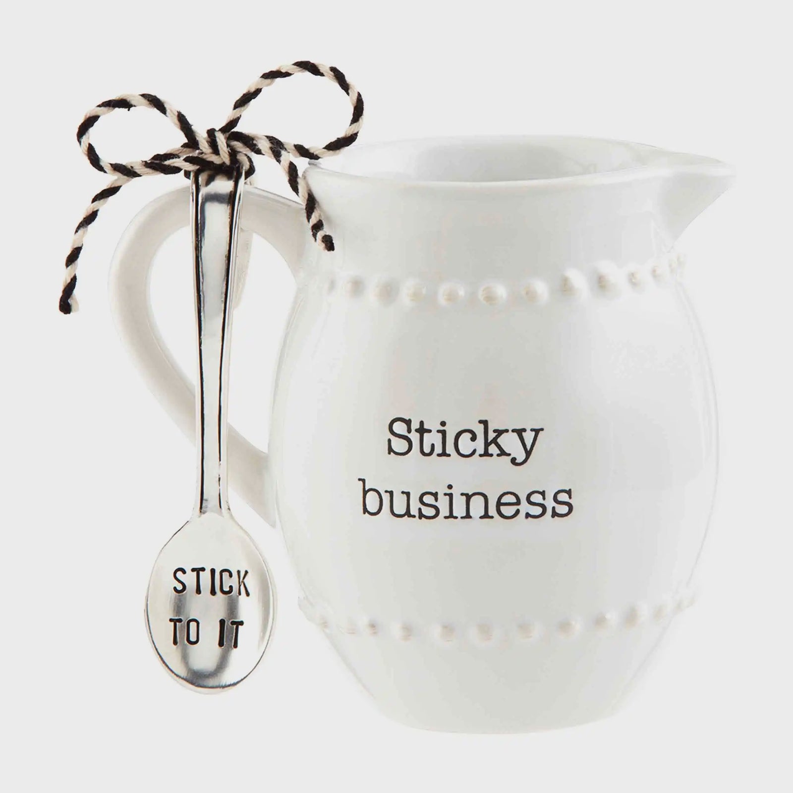 Syrup Pitcher & Spoon