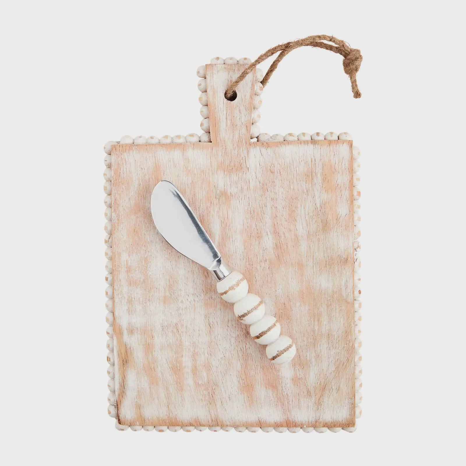 Square Beaded Serving Board-Small