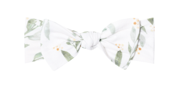 Fern Copper Pearl Headband Bow