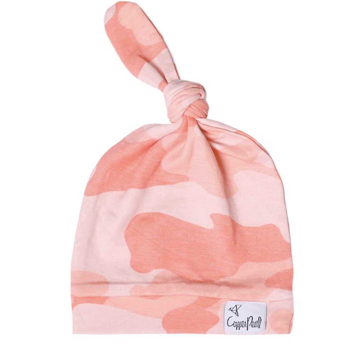 Remi Copper Pearl Top Knot Hat