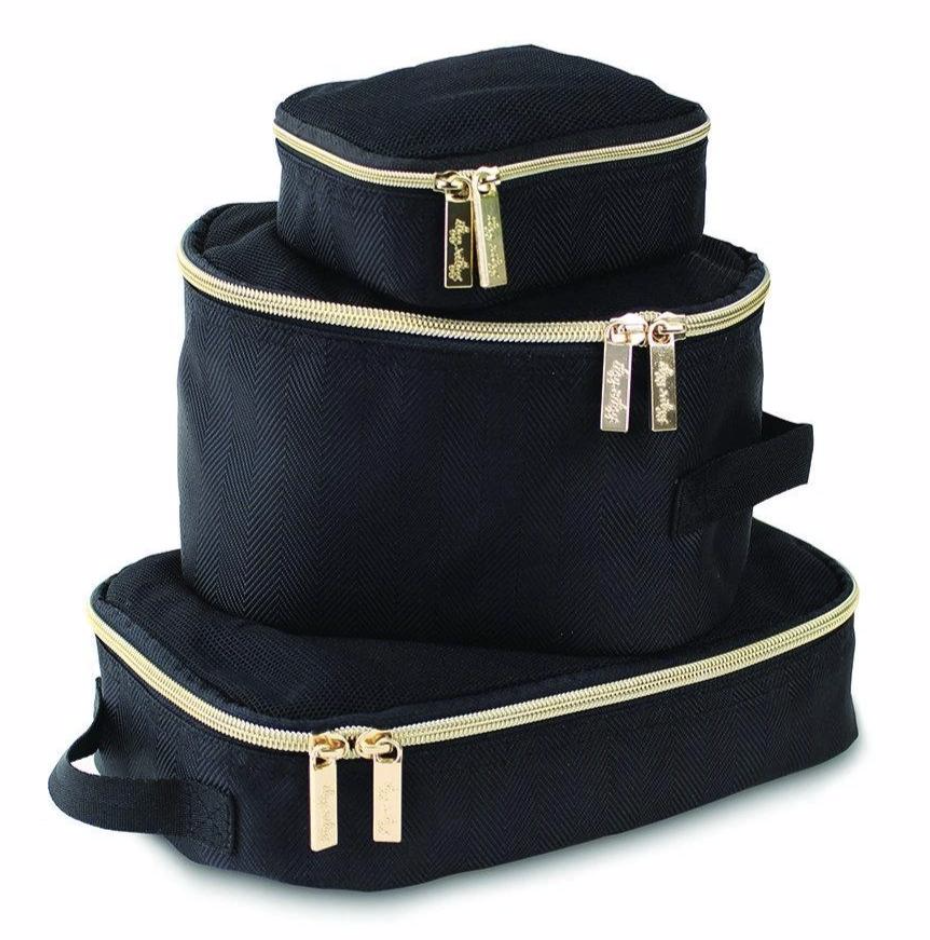Black & Gold Pack Like a Boss Diaper Bag Packing Cubes