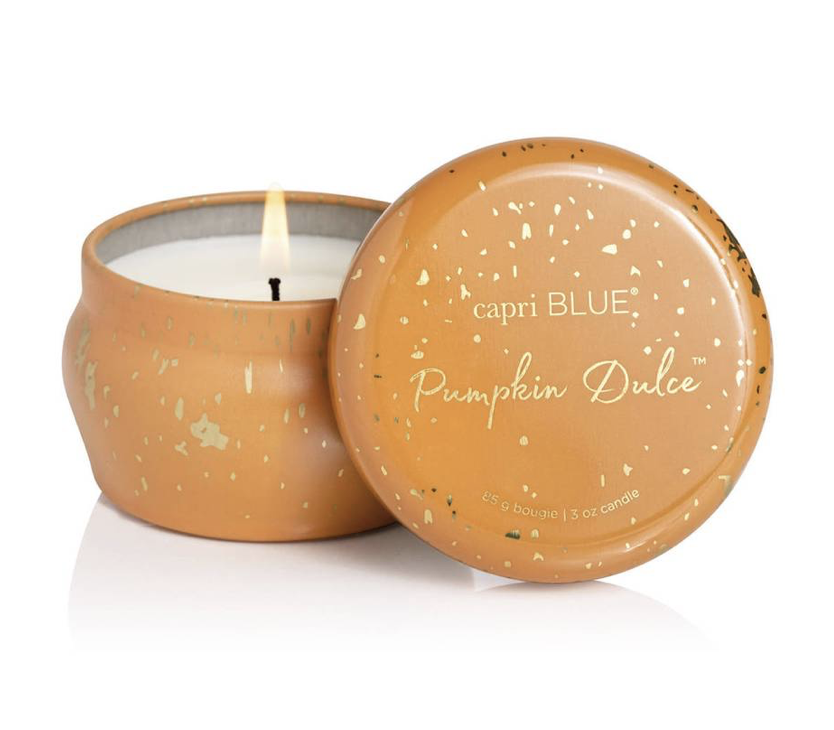 3oz Glimmer Mini Pumpkin Dulce Tin Candle