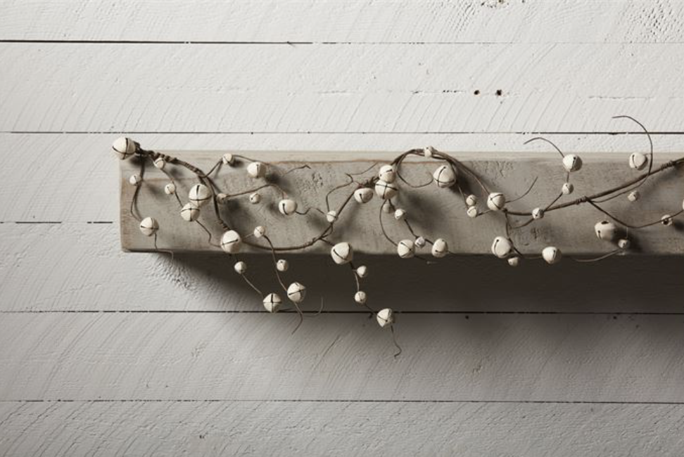 White Jingle Bell Garland