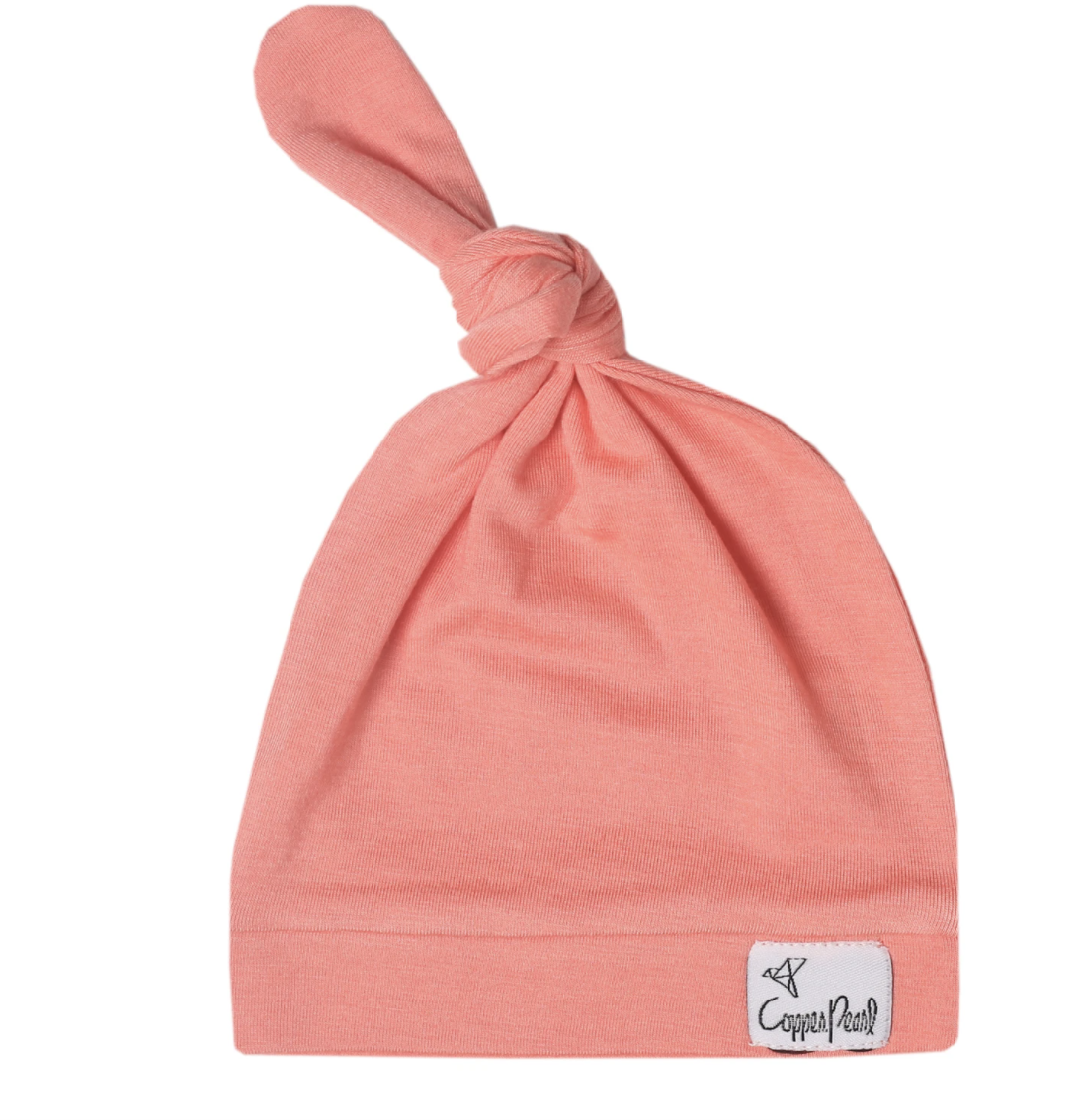Stella Copper Pearl Top Knot Hat