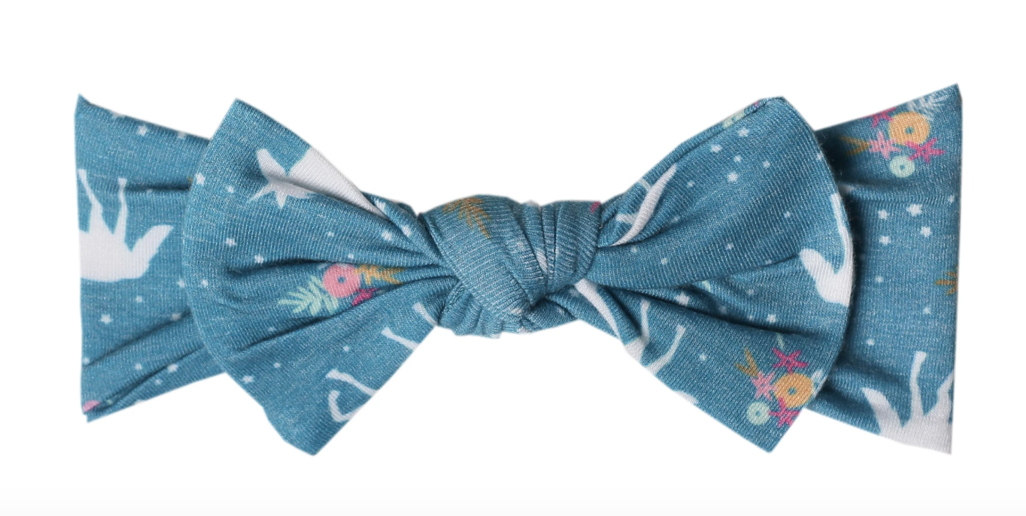 Whimsy Copper Pearl Headband Bow