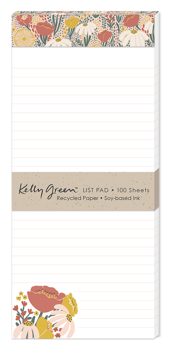 Natural Wild Flower List Pad