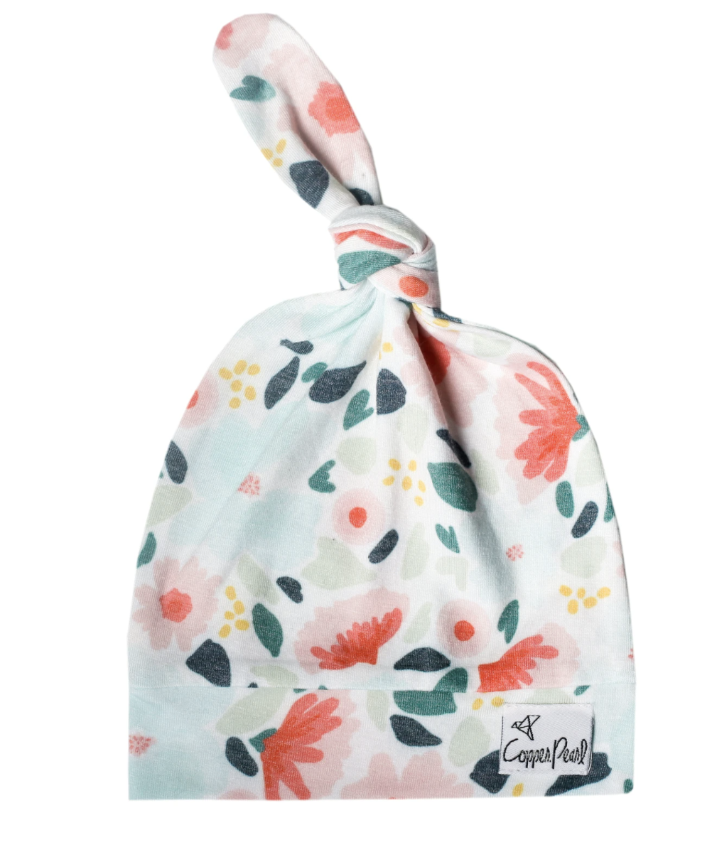 Leilani Copper Pearl Top Knot Hat