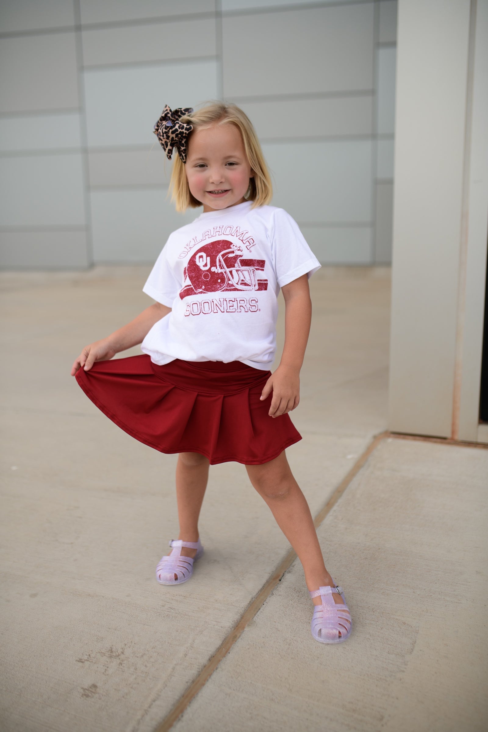 Crimson Tennis Skort