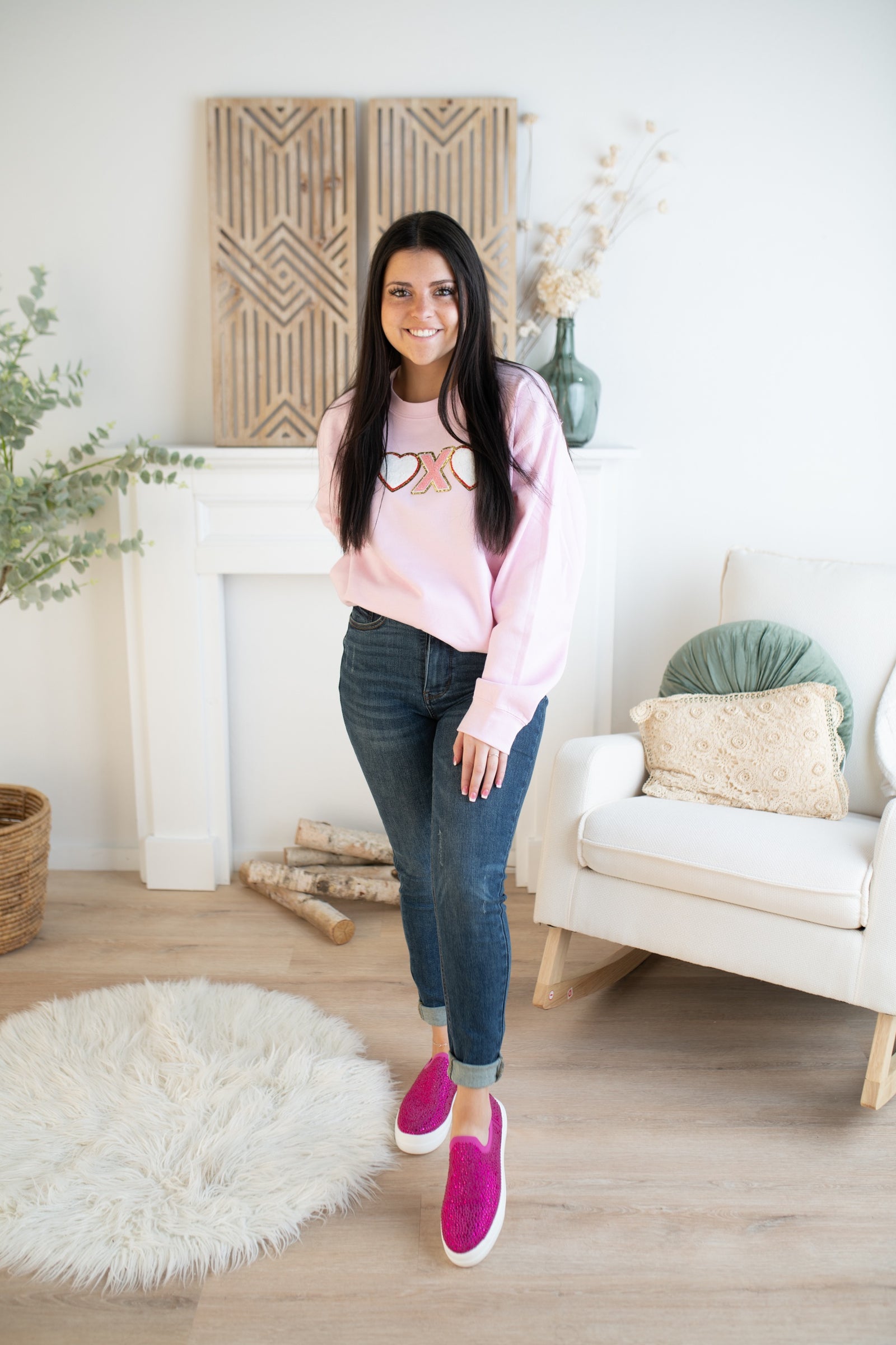 High Waisted Tummy Control Skinny Dark Blue Jeans