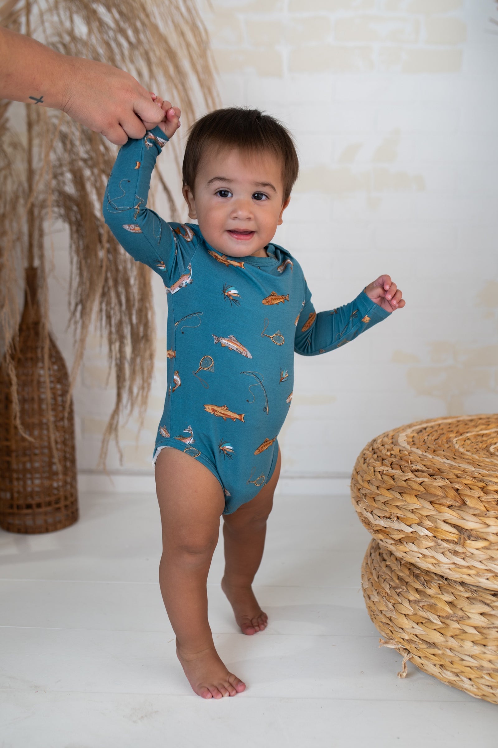 Trout Long Sleeve Bodysuit