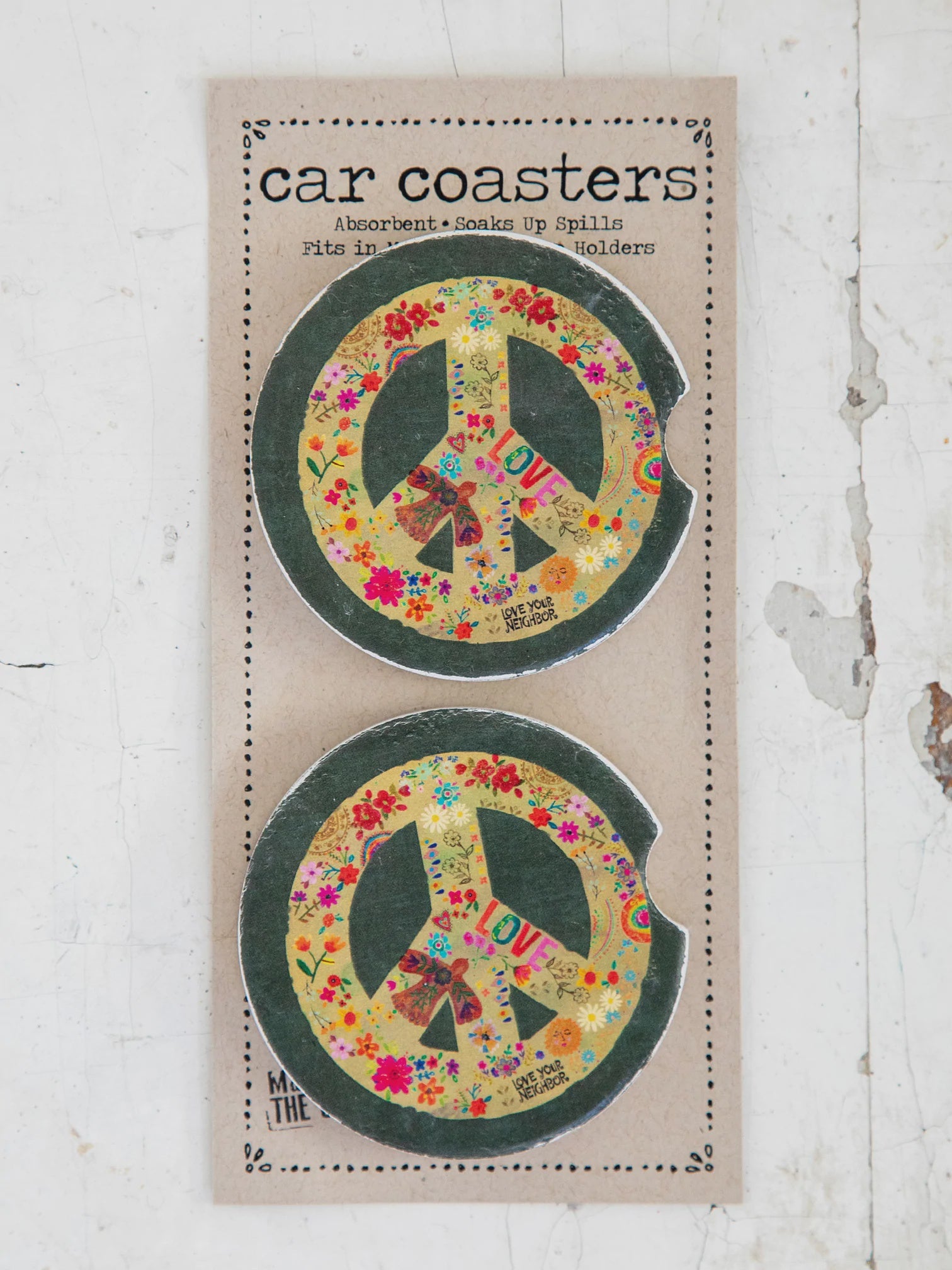Car Coasters Peace