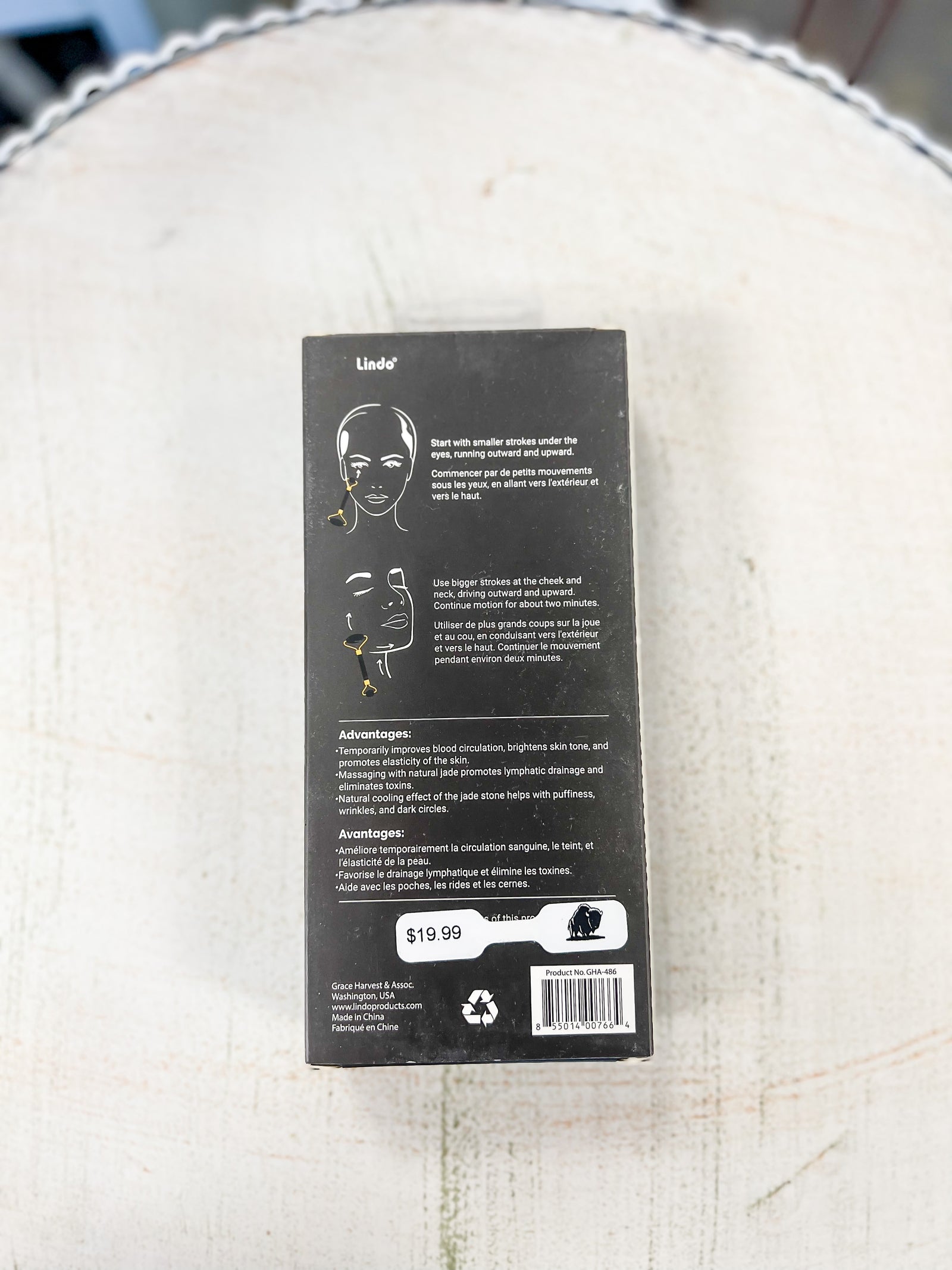 Lindo Oynx Black Stone Facial Roller