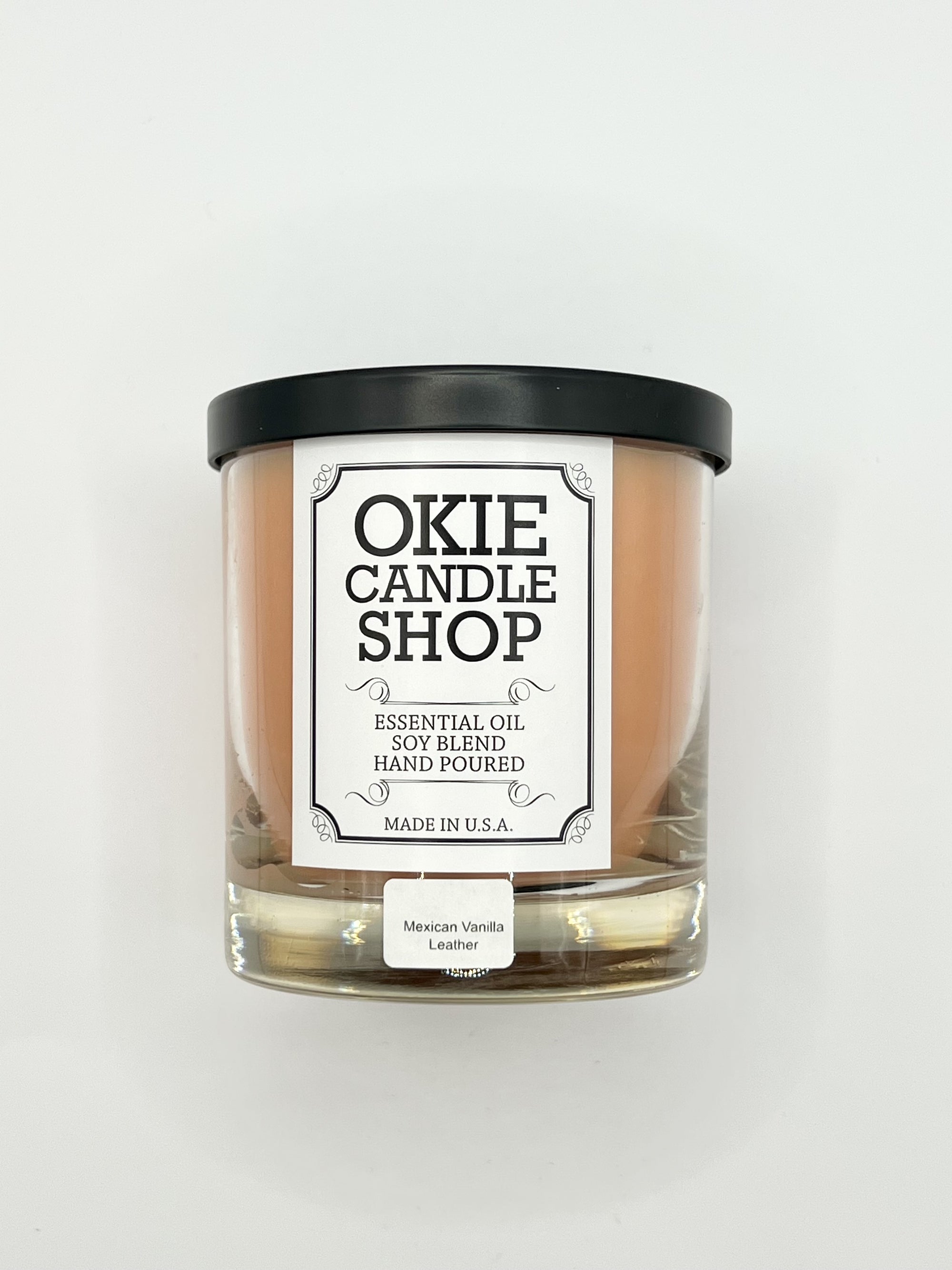Okie Candle Mexican Vanilla Leather -Small Tumbler Candle