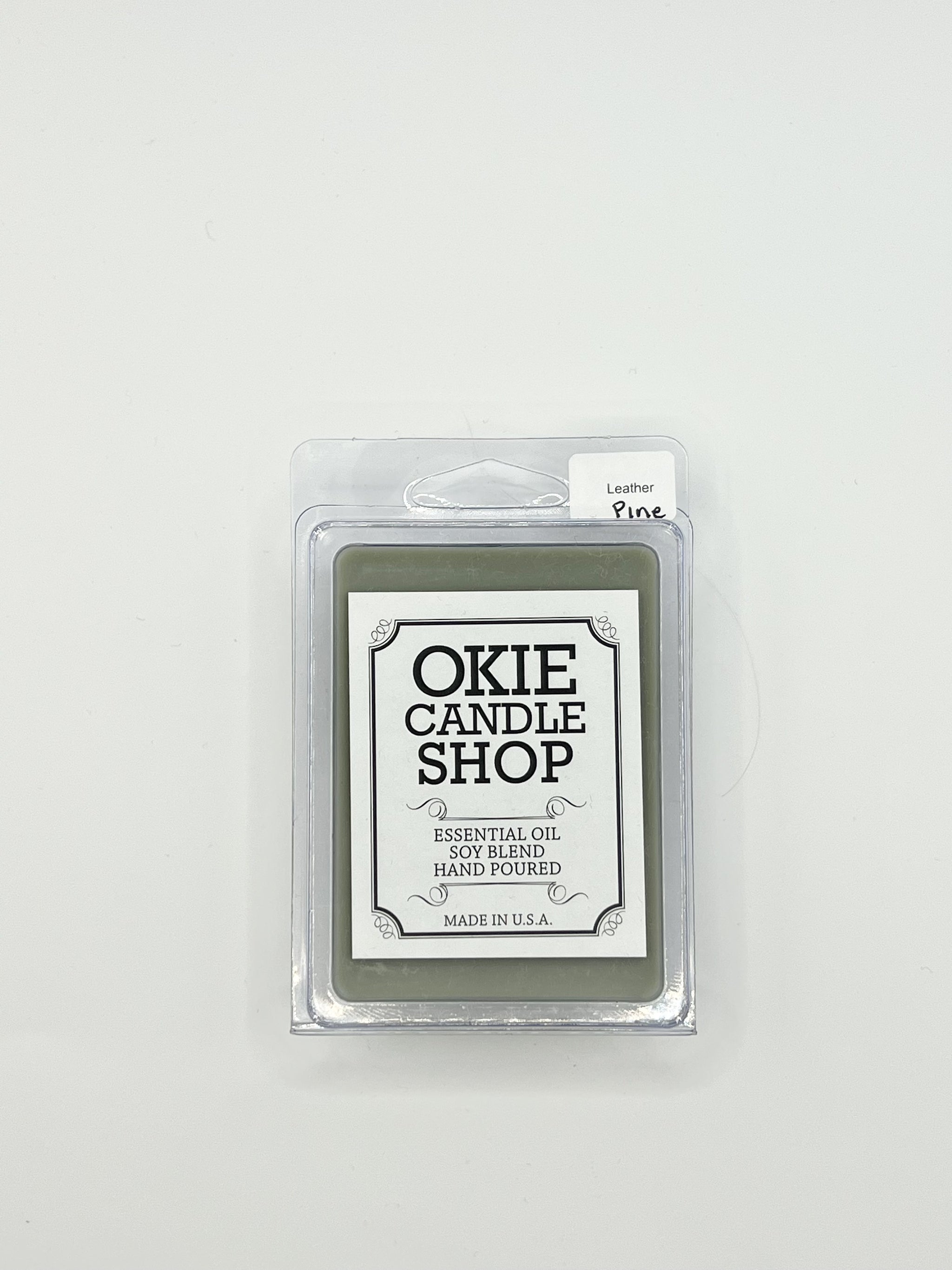 Okie Candle Leather and Pine - Wax Melts - The Burlap Buffalo