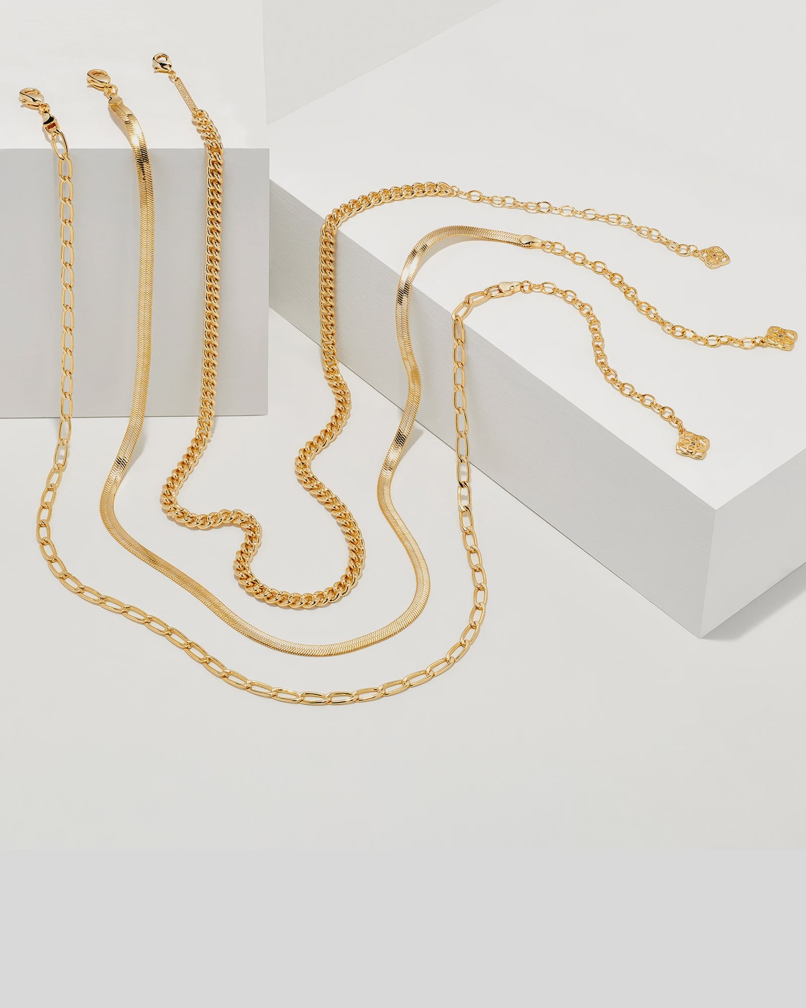 Gold Layering Necklace's-Set of 3