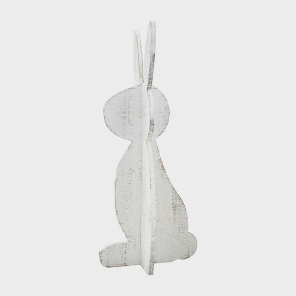 White Small Bunny Stand Sitter