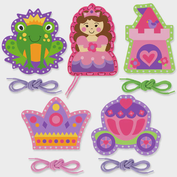 Lace & Learn Princess Lacing Card's