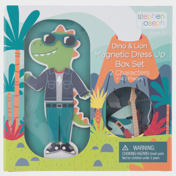 Magnetic Dress Up Box Set- Dino & Lion