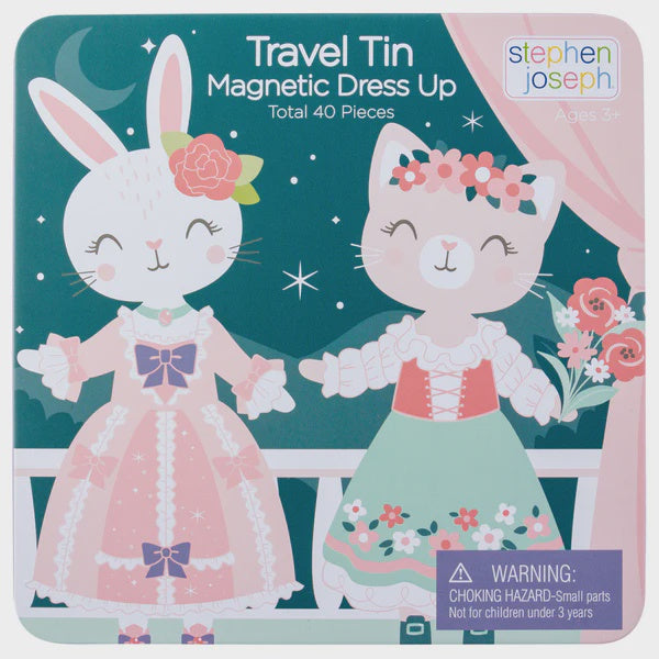 Magnetic Dress Up Travel Tin- Bunny's & Cat's