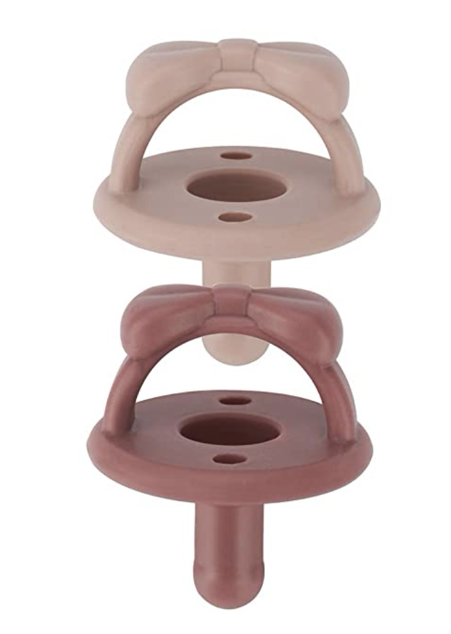 Clay + Rosewood Sweetie Soother Pacifier Set