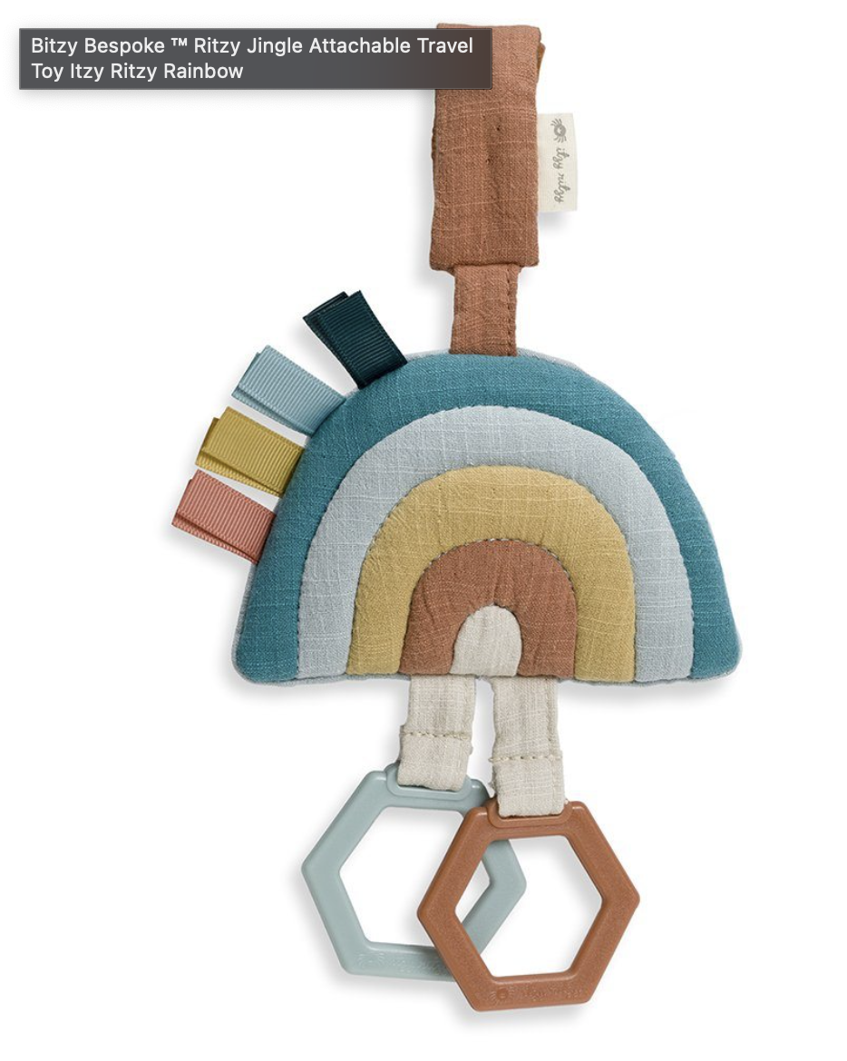 Ritzy Jingle Rainbow Attachable Travel Toy