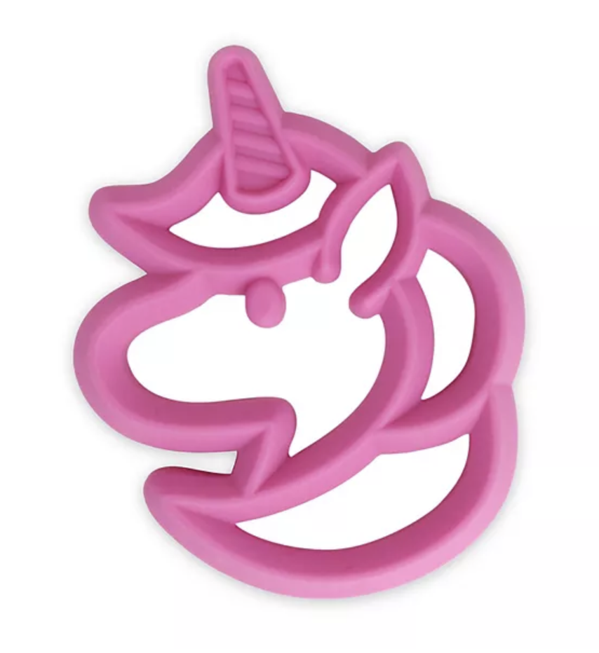 Chew Crew Silicone Baby Teether-Unicorn